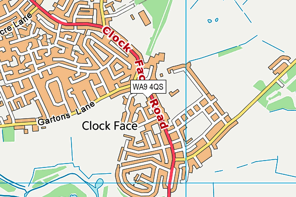 Map of THE CLOCK FACE PROPERTY LIMITED at district scale