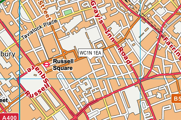 WC1N 1EA map - OS VectorMap District (Ordnance Survey)