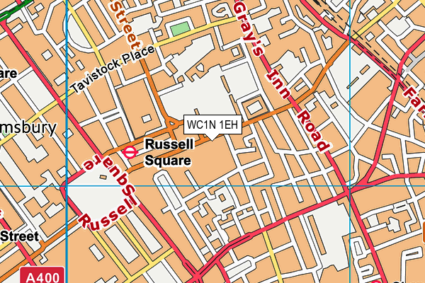 WC1N 1EH map - OS VectorMap District (Ordnance Survey)