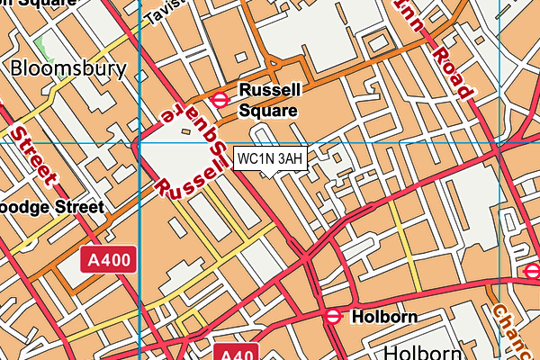 WC1N 3AH map - OS VectorMap District (Ordnance Survey)