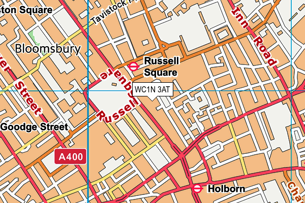 WC1N 3AT map - OS VectorMap District (Ordnance Survey)