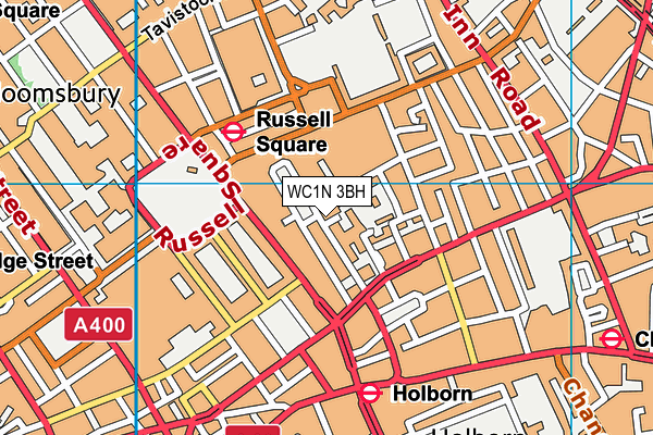 WC1N 3BH map - OS VectorMap District (Ordnance Survey)