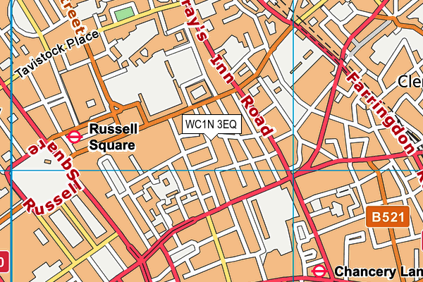 WC1N 3EQ map - OS VectorMap District (Ordnance Survey)