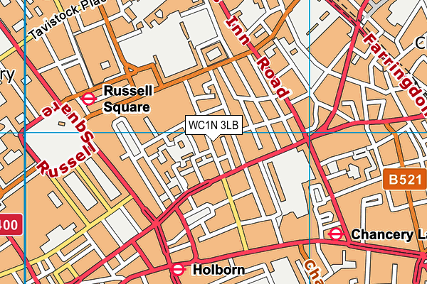 WC1N 3LB map - OS VectorMap District (Ordnance Survey)