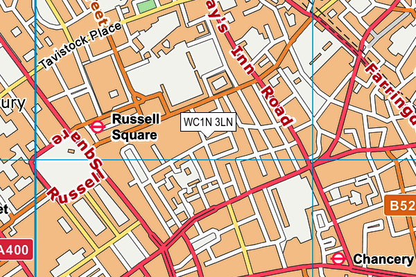 WC1N 3LN map - OS VectorMap District (Ordnance Survey)