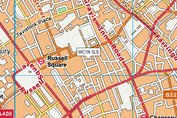 WC1N 3LS map - OS VectorMap District (Ordnance Survey)