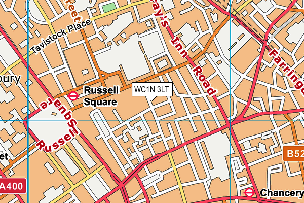 WC1N 3LT map - OS VectorMap District (Ordnance Survey)