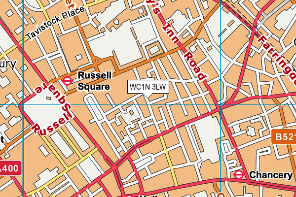 WC1N 3LW map - OS VectorMap District (Ordnance Survey)