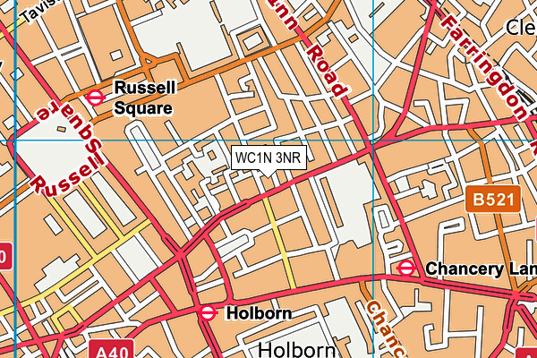 WC1N 3NR map - OS VectorMap District (Ordnance Survey)