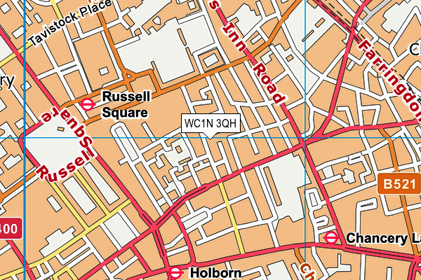 WC1N 3QH map - OS VectorMap District (Ordnance Survey)