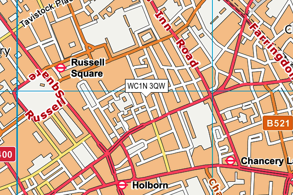 Holborn House Community Centre map (WC1N 3QW) - OS VectorMap District (Ordnance Survey)