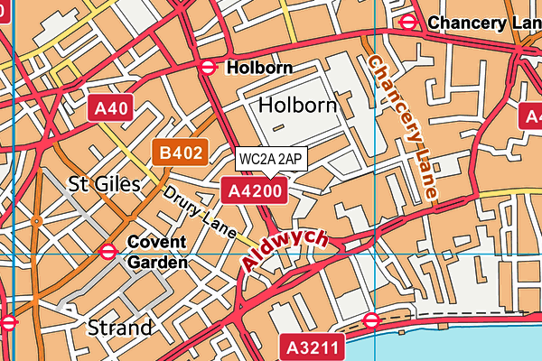 London School Of Economics Students Union Gym map (WC2A 2AP) - OS VectorMap District (Ordnance Survey)