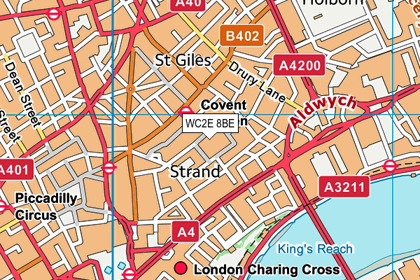 Jubilee Hall (Covent Garden) map (WC2E 8BE) - OS VectorMap District (Ordnance Survey)