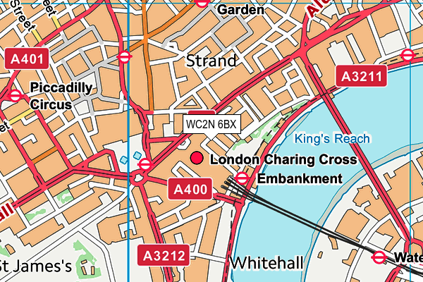 Map of 7 BUCKINGHAM STREET LIMITED at district scale