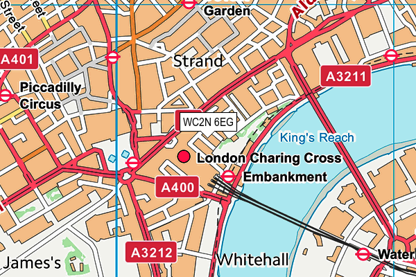 WC2N 6EG map - OS VectorMap District (Ordnance Survey)