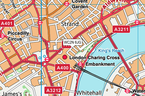 WC2N 6JG map - OS VectorMap District (Ordnance Survey)