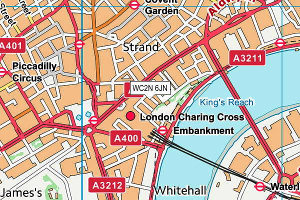 WC2N 6JN map - OS VectorMap District (Ordnance Survey)