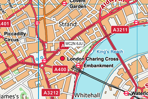 WC2N 6JU map - OS VectorMap District (Ordnance Survey)