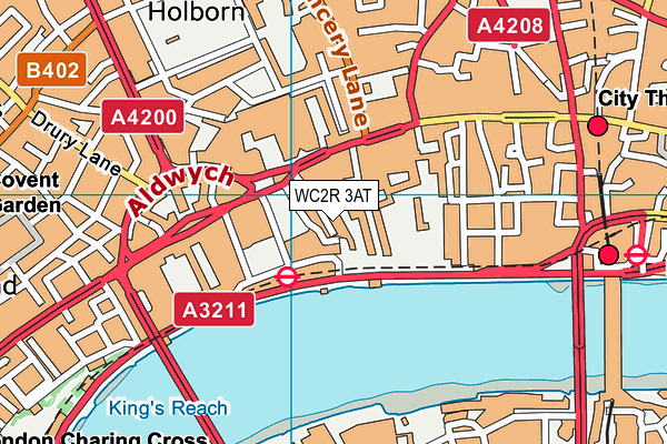 WC2R 3AT map - OS VectorMap District (Ordnance Survey)