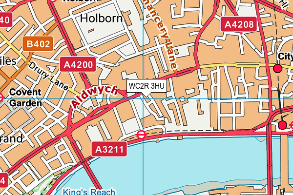 WC2R 3HU map - OS VectorMap District (Ordnance Survey)