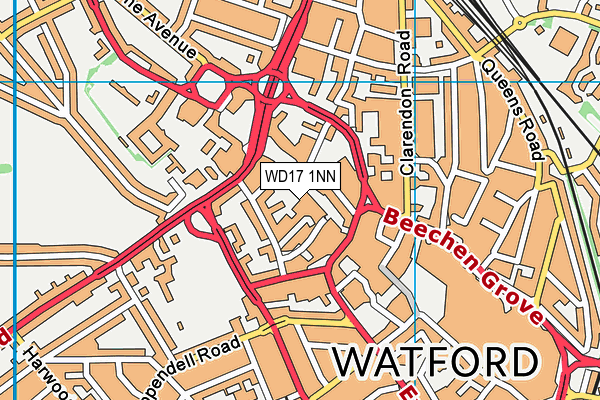 WD17 1NN map - OS VectorMap District (Ordnance Survey)