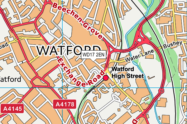 WD17 2EN map - OS VectorMap District (Ordnance Survey)