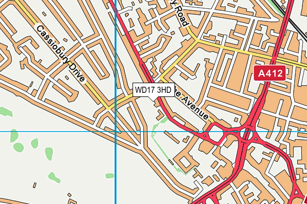 Lanchester Primary School map (WD17 3HD) - OS VectorMap District (Ordnance Survey)