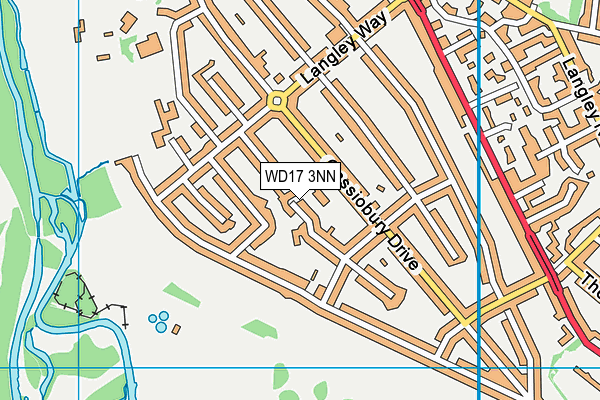 WD17 3NN map - OS VectorMap District (Ordnance Survey)