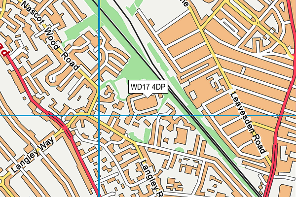 WD17 4DP map - OS VectorMap District (Ordnance Survey)