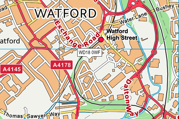 Watford Field School (Infant & Nursery) map (WD18 0WF) - OS VectorMap District (Ordnance Survey)