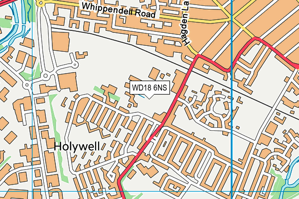 Westfield Academy map (WD18 6NS) - OS VectorMap District (Ordnance Survey)