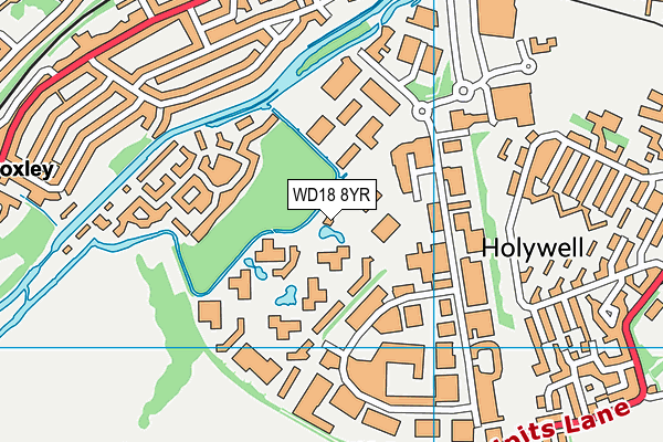 Anytime Fitness (Croxley Park) map (WD18 8YR) - OS VectorMap District (Ordnance Survey)