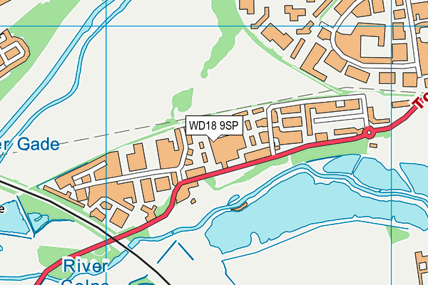 WD18 9SP map - OS VectorMap District (Ordnance Survey)