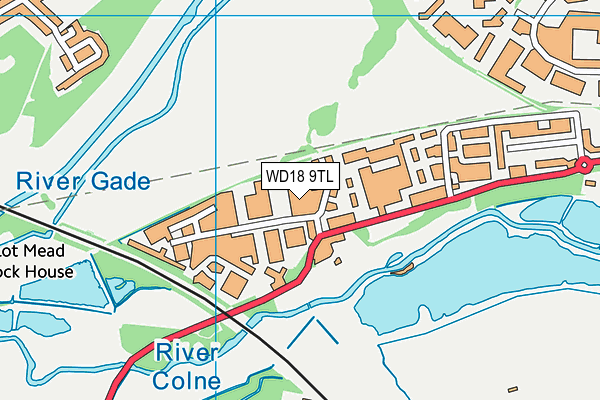 WD18 9TL map - OS VectorMap District (Ordnance Survey)