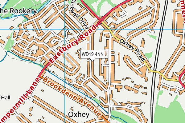 WD19 4NN map - OS VectorMap District (Ordnance Survey)