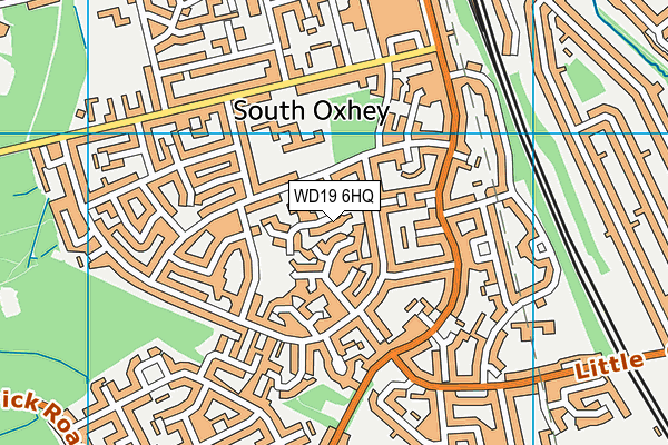 WD19 6HQ map - OS VectorMap District (Ordnance Survey)