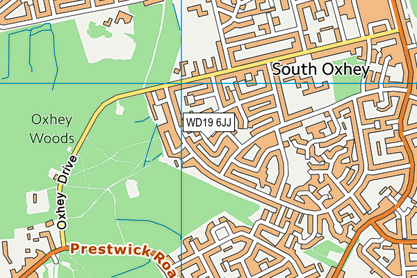 WD19 6JJ map - OS VectorMap District (Ordnance Survey)