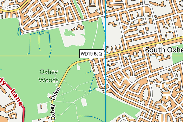 WD19 6JQ map - OS VectorMap District (Ordnance Survey)