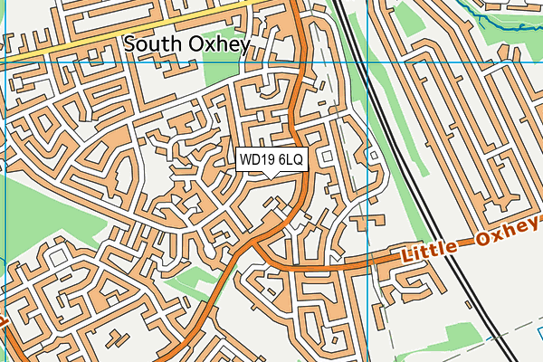 WD19 6LQ map - OS VectorMap District (Ordnance Survey)