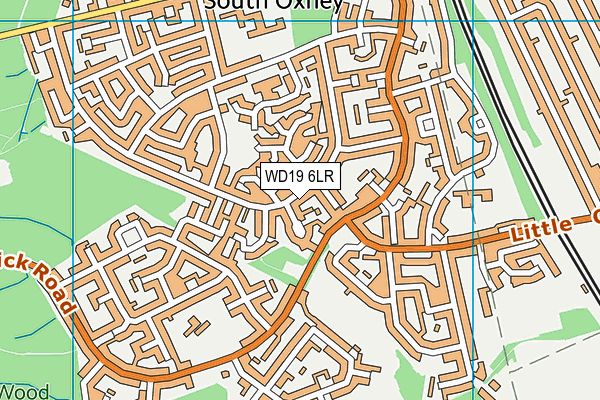 WD19 6LR map - OS VectorMap District (Ordnance Survey)