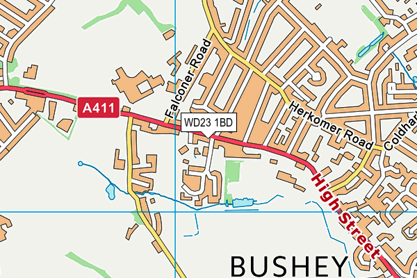 Map of BARRACUDA BUSHEY LIMITED at district scale