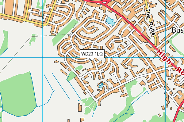 WD23 1LQ map - OS VectorMap District (Ordnance Survey)