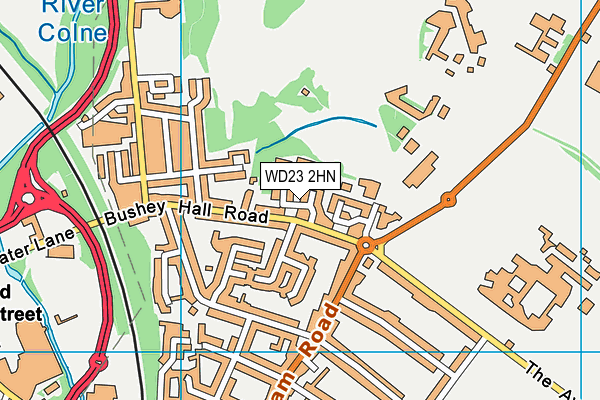 WD23 2HN map - OS VectorMap District (Ordnance Survey)