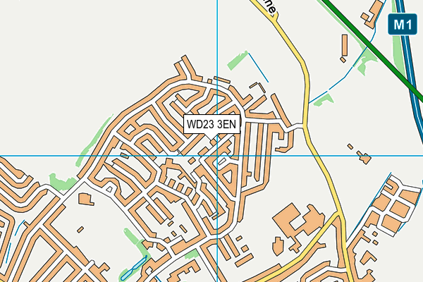 WD23 3EN map - OS VectorMap District (Ordnance Survey)