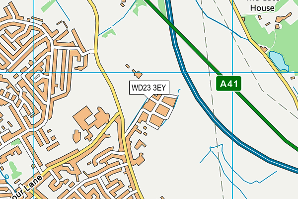 WD23 3EY map - OS VectorMap District (Ordnance Survey)