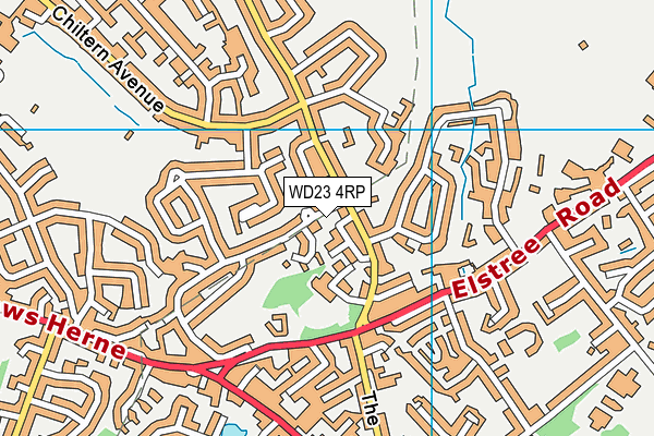 WD23 4RP map - OS VectorMap District (Ordnance Survey)