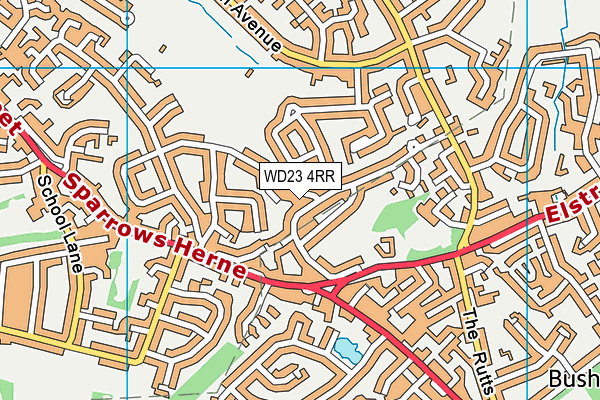 WD23 4RR map - OS VectorMap District (Ordnance Survey)