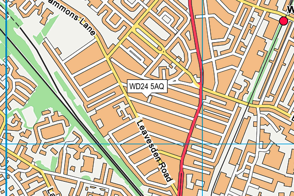 WD24 5AQ map - OS VectorMap District (Ordnance Survey)