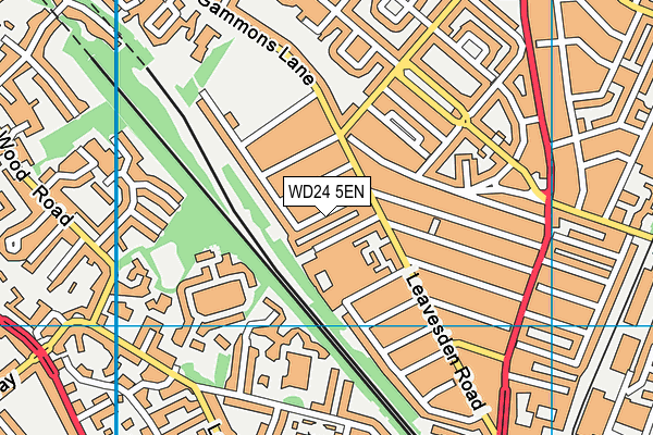 WD24 5EN map - OS VectorMap District (Ordnance Survey)