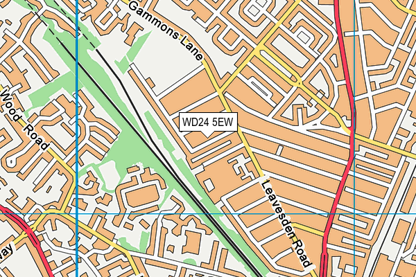 WD24 5EW map - OS VectorMap District (Ordnance Survey)